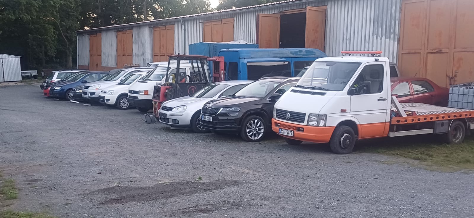 Dílna autoservisu Autoslužby Vilém Kail v Městečku